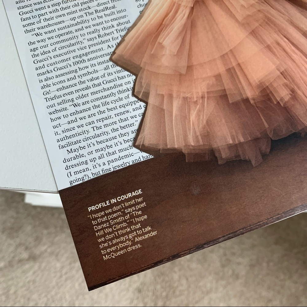 Editorial Collage Wall Art Amanda Gorman Tulle Dress Editorial Fashion Aesthetic - Picture 8 of 12